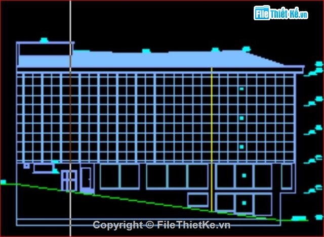 Bản vẽ,vẽ trường học,trường học,kiến trúc 5 tầng,kiến trúc nước ngoài,bản vẽ trường học